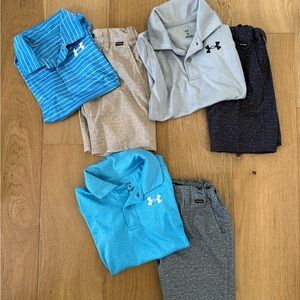 Under Armour Kids Polo and Hurley Shorts Lot
